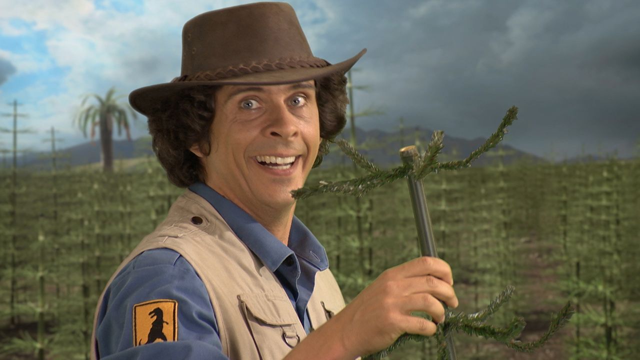 Magyarosaurus And Reeds