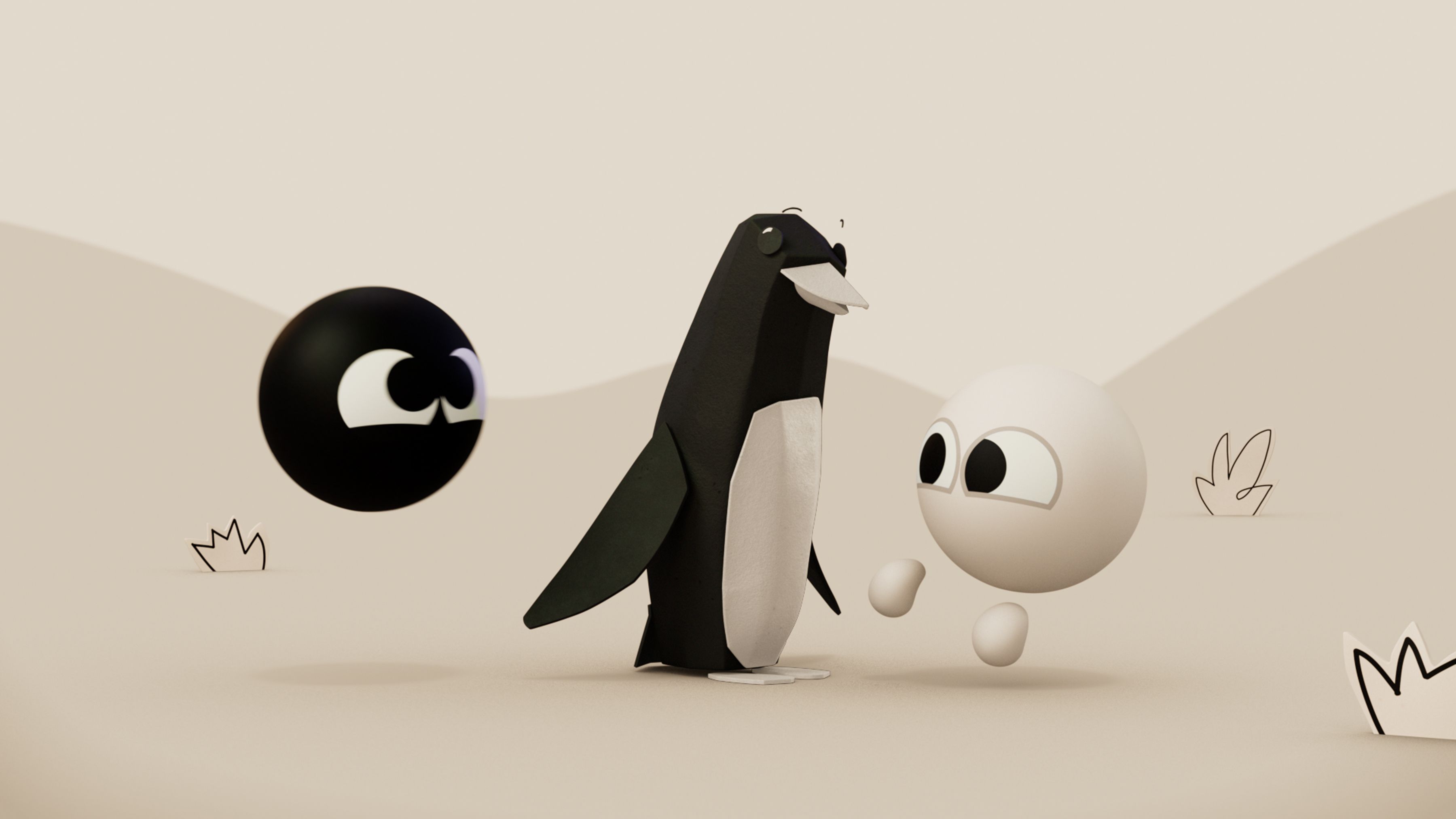 Black and White